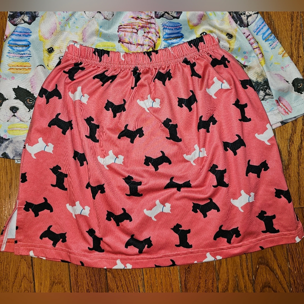 Girl's Monday's Child Scotty Dog Skirt & Urban Smalls French Bulldog Skirt Sz 8 - Picture 6 of 7